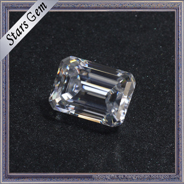 Precio de consulta 10 * 14mm Clear White Emerald Cut Moissanite Diamond